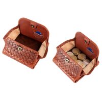 MATADOR WIEN Kleine Geldbörse Damen Herren Leder RFID TüV Caro-Design