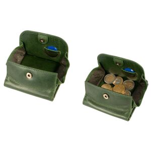 MATADOR WIEN Damen Herren Geldbörse Portemonnaie klein Leder RFID TüV Grün