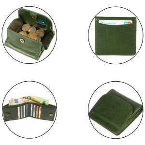 MATADOR WIEN Damen Herren Geldbörse Portemonnaie klein Leder RFID TüV Grün