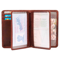 MATADOR PORTO Leder Kreditkartenetui RFID Kreditkartenhülle Blumen