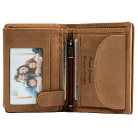 MATADOR TORONTO Herren Leder Portemonnaie Geldbörse Hell-Braun