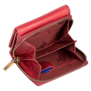 MATADOR Leder Damen Portemonnaie CHIQUITO Klein TüV RFID Pink