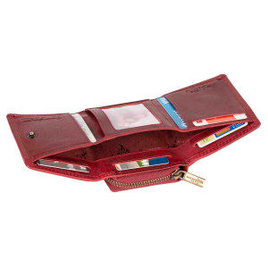 MATADOR Leder Damen Portemonnaie CHIQUITO Klein TüV RFID Pink