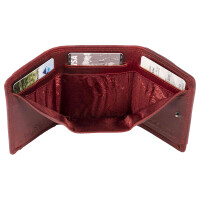 MATADOR GENF Damen Portemonnaie Klein Leder Geldbörse RFID Rot