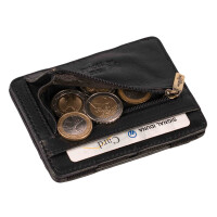 MATADOR MAGICO Leder Kreditkartenetui Kartenetui Magic Wallet RFID Schwarz