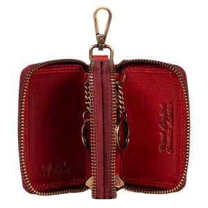 MATADOR Leder Auto Motorrad Schlüsseltasche Schlüsseletui Rot