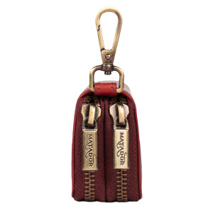 MATADOR Leder Auto Motorrad Schlüsseltasche Schlüsseletui Rot
