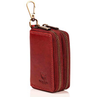 MATADOR Leder Auto Motorrad Schlüsseltasche Schlüsseletui Rot