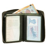 MATADOR GRANADA Leder Geldbörse  Portemonnaie RFID TüV Grün