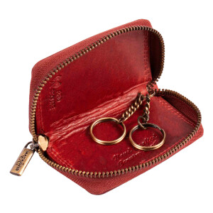 MATADOR BARI Leder Auto-Motorrad-Schlüssel-Tasche-Etui Rot