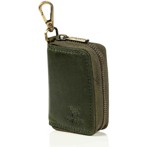 MATADOR BARI Leder Schlüsseltasche Schlüsseletui Auto Motorrad Grün