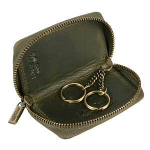 MATADOR BARI Leder Schlüsseltasche Schlüsseletui Auto Motorrad Grün