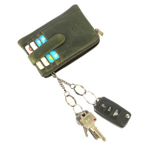 MATADOR Leder Schlüsseltasche Schlüsseletui Auto Motorrad RFID Grün