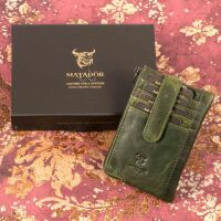 MATADOR BRISTOL Leder Schlüsseltasche Schlüsseletui Auto Motorrad Grün