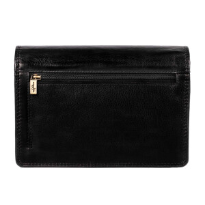 MATADOR Handytasche zum Umhängen Damen Leder Handtasche Schwarz