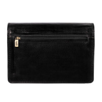 MATADOR Handytasche zum Umhängen Damen Leder Handtasche Schwarz