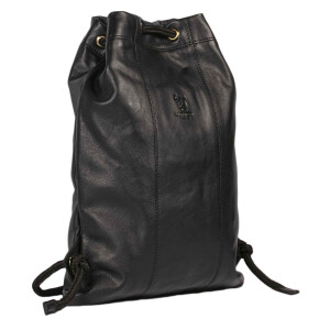 MATADOR SPARTA Leder Turnbeutel Fitnesstasche Sportbeutel Schwarz