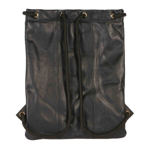 MATADOR SPARTA Leder Turnbeutel Fitnesstasche Sportbeutel Schwarz