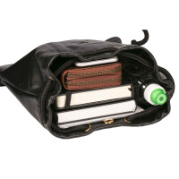 MATADOR SPARTA Leder Turnbeutel Fitnesstasche Sportbeutel Schwarz