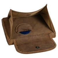 MATADOR GENF Damen Herren Portemonnaie Klein Leder RFID Hell-Braun