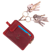 MATADOR CUSCO Leder Schlüsseltasche Schlüssel-Mäppchen RFID Rot