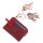 MATADOR Leder Schlüsseltasche 2 Schlüsselringe RFID Schutz Rot