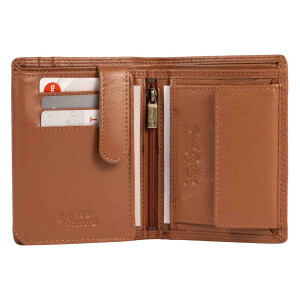 MATADOR RFID Herren Geldbörse Leder Brieftasche TüV Hell-Braun