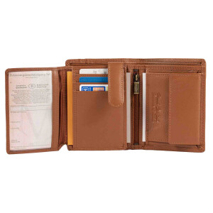 MATADOR RFID Herren Geldbörse Leder Brieftasche TüV Hell-Braun