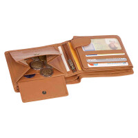 MATADOR OVIEDO Herren Leder Geldbörse Portemonnaie RFID TüV Hell-Braun