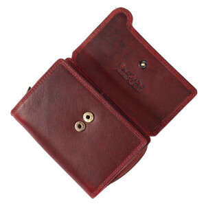 MATADOR PERTH Damen Leder Geldbörse Geldbeutel Portemonnaie Rot