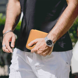 MATADOR EDINBURGH Leder Herren Geldbörse Brieftasche Hell-Braun