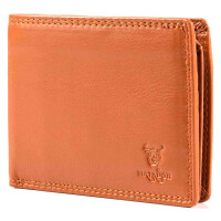 MATADOR® Herren Leder Portemonnaie Geldbeutel RFID TüV Hell-Braun