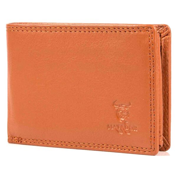 MATADOR BILBAO Herren Leder Portemonnaie RFID TüV Hell-Braun