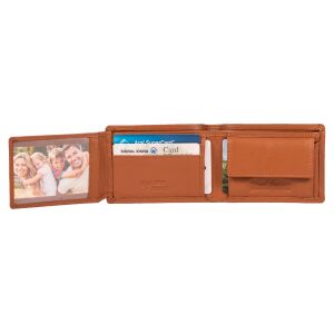 MATADOR BILBAO Herren Leder Portemonnaie RFID TüV Hell-Braun