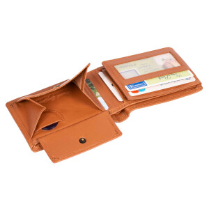 MATADOR Herren Leder Portemonnaie BILBAO RFID TüV Hell-Braun