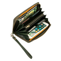 MATADOR CADIZ XL Damen Portemonnaie Leder Langbörse RFID Grün