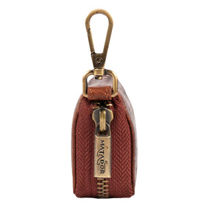 MATADOR BARI Leder Schlüsseletui Auto Motorrad Karo Braun