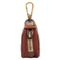 MATADOR BARI Leder Schlüsseltasche Auto Motorrad Blumen Braun