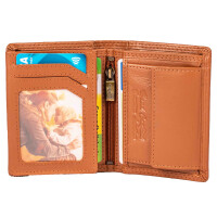 MATADOR MARSEILLE MINI Herren Geldbörse Leder Klein RFID TüV Hell-Braun