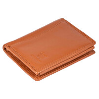 MATADOR MARSEILLE MINI Herren Geldbörse Leder Klein RFID TüV Hell-Braun