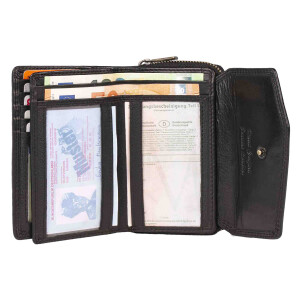 MATADOR SEVILLA Damen Leder Geldbörse Portemonnaie Schwarz