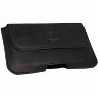 MATADOR Huawei P40 / P40 Lite Leder Quertasche Schlaufe Schwarz