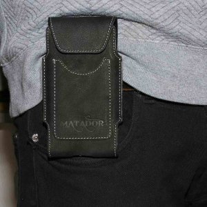 MATADOR Samsung Galaxy S10e Leder-Case mit Kartenfach Schwarz