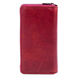 MATADOR GIRONA XL Leder Damen Geldbörse Langbörse Gross Pink