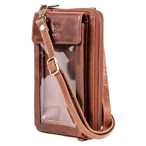 MATADOR 2in1 Leder Umhängetasche Handytasche zum...