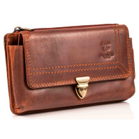 MATADOR BRISBANE Leder Universal Handy-Tasche 6.9 Zoll Braun