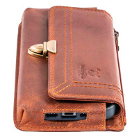 MATADOR BRISBANE Leder Universal Handy-Tasche 6.9 Zoll Braun