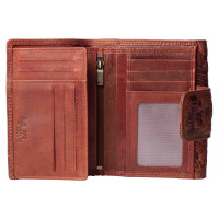 MATADOR Echtleder Geldbörse Damen MIttelgroß XXL RFID TüV