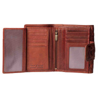 MATADOR Echtleder Geldbörse Damen MIttelgroß XXL RFID TüV