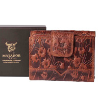 MATADOR Echtleder Geldbörse Damen MIttelgroß XXL RFID TüV